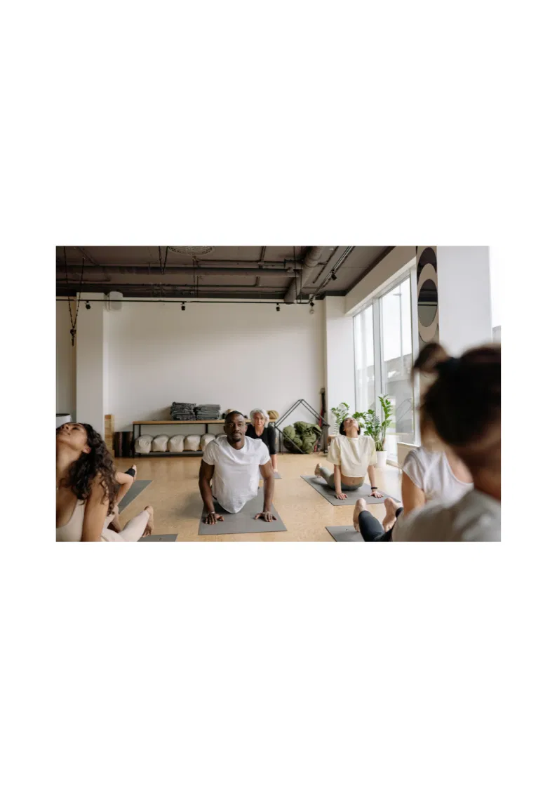 Company wellness day yoga and movement session